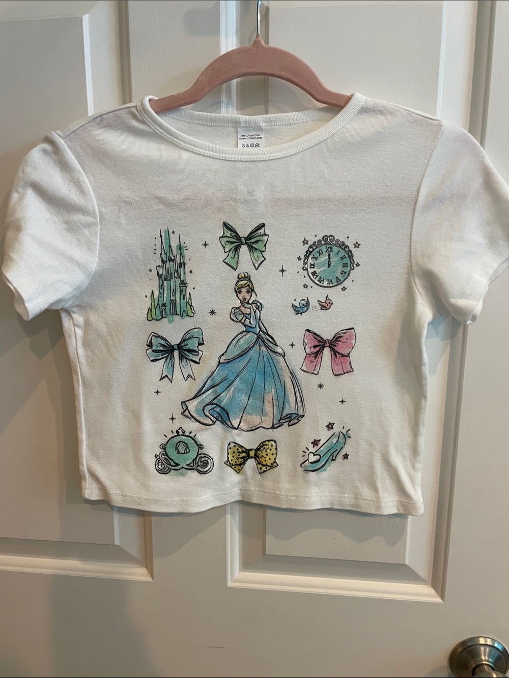 Cinderella  Graphic Crop Top